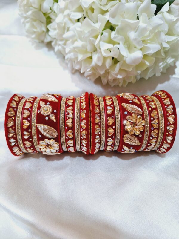Bridal Chura Set Designer Bangles - Image 3