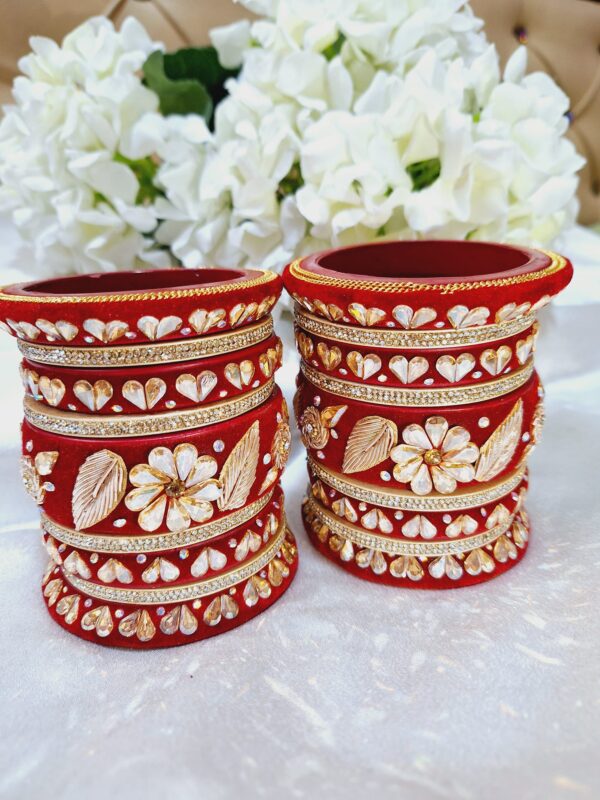 Bridal Chura Set Designer Bangles - Image 2