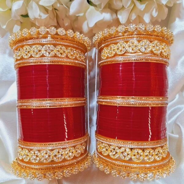 Fancy Bridal Pola Panjabi Chura - Image 2