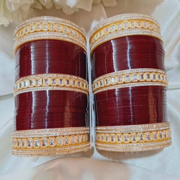 Heavy Fancy Bridal Bangles - Image 2